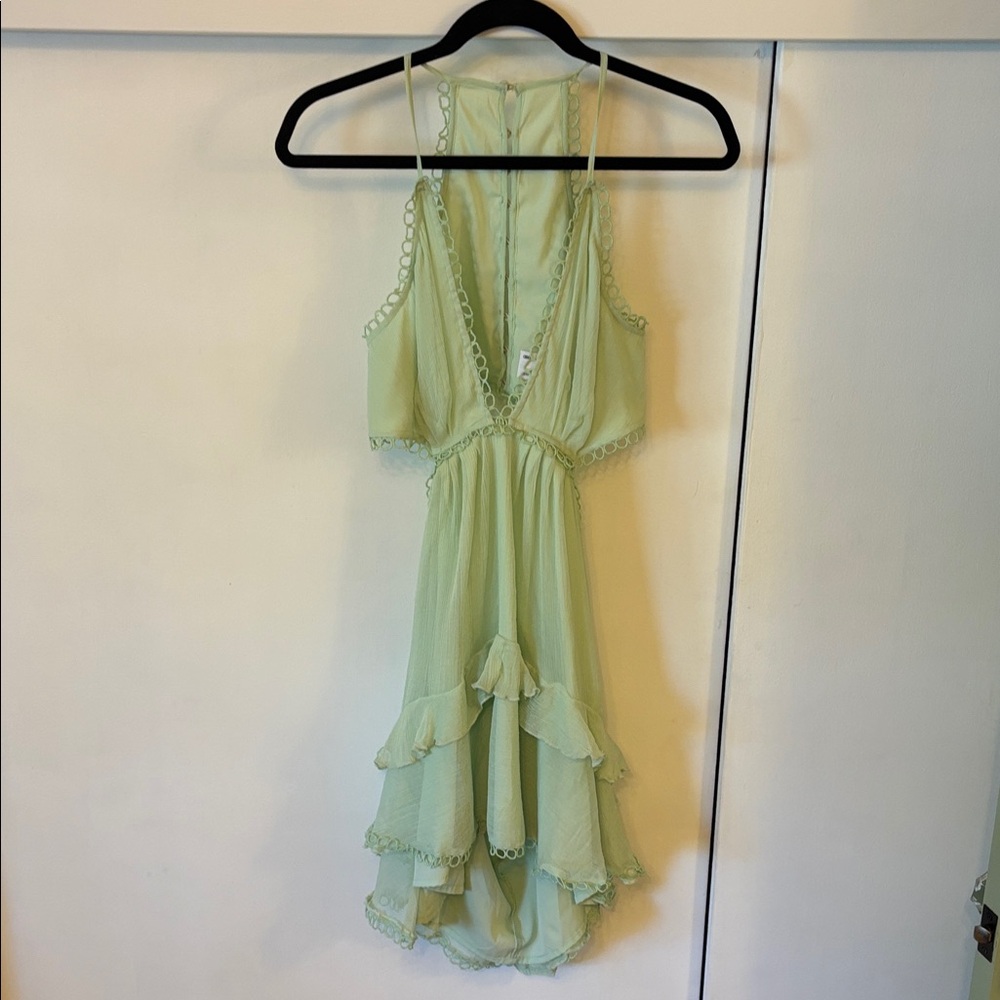 ASOS Light Green Backless Dress
